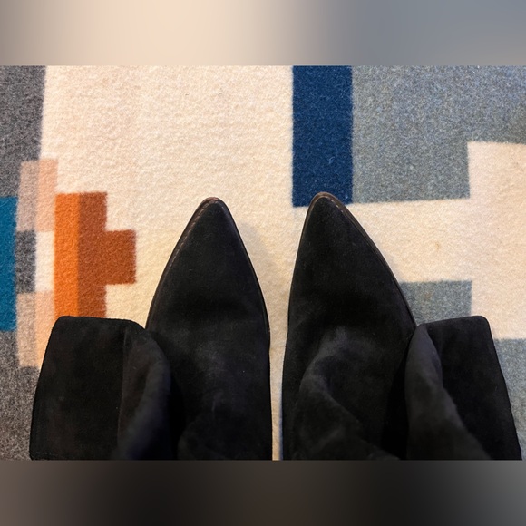 Sam Edelman Black Suede Knee-High Boots 9.5 - Picture 5 of 11